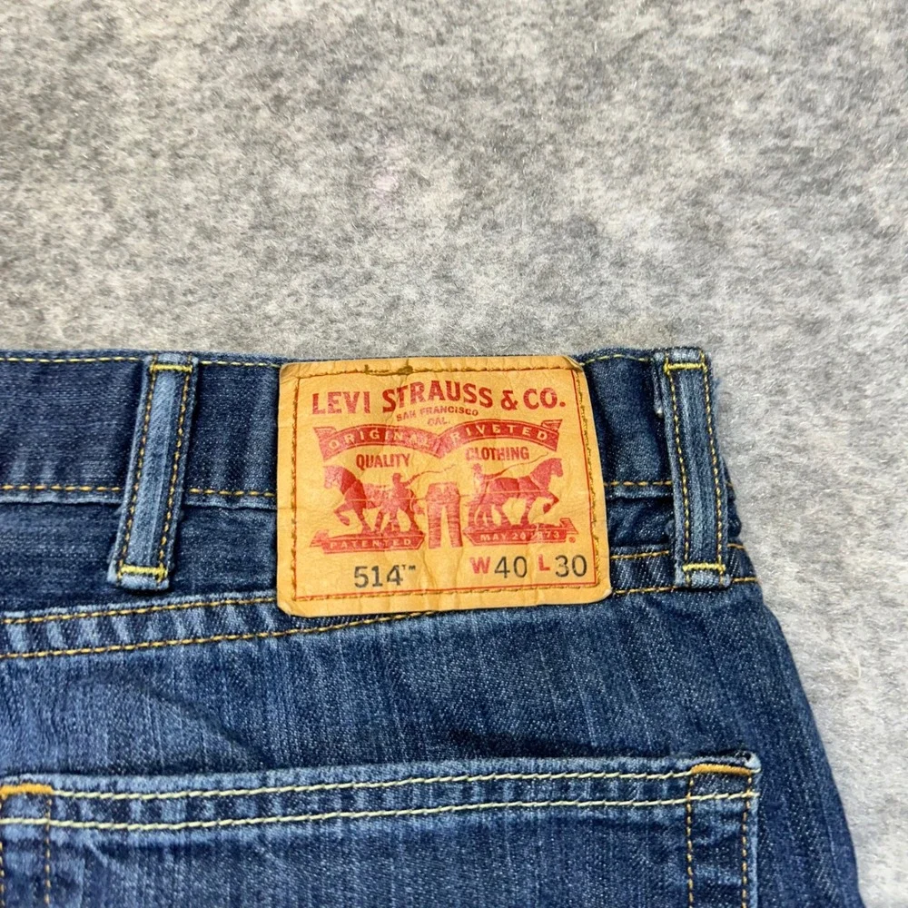 Lot of 3 Levi's 541 514 Straight Jeans Men's 40x30 Blue Denim Work Pants Bundle